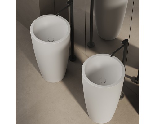 Dea Design Pedestal Basin Раковина 50х50х90см., напольная, без отв., Solid Surface, цвет: White №18. DD2010 500 18