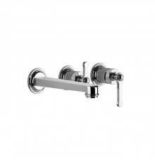 Gessi Venti20 Смеситель для ванны встраиваемый, однорычажный, с переключателем на 2 положения, внешняя часть, цвет: хром. 65042#031