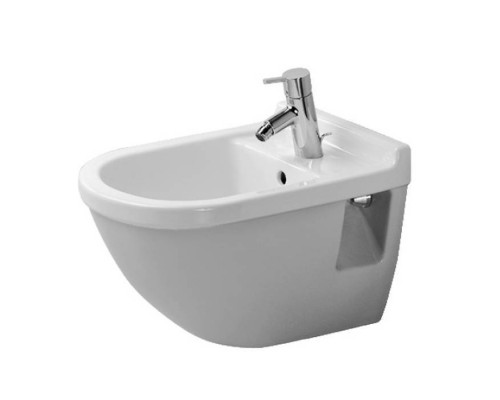 Duravit Starck 3 Биде подвесное, с перел., с 1 отв. под смес., 36x54см, Цвет: Белый. 2230150000