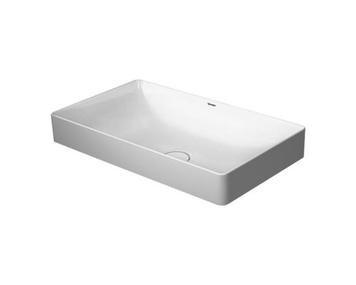 Duravit DuraSquare Умывальник 60х33.5см, накладная, без перелива, цвет: белый. 2355600000