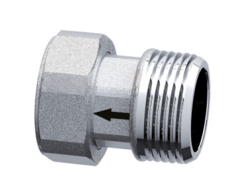Фитинги цанговые Американка c обратным клапаном, хром. 1/2”НР-3/4”НГ под пломбу FC 8347 3412 Фитинги цанговые Американка c обратным клапаном, хром. 1/2”НР-3/4”НГ под пломбу FC 8347 3412