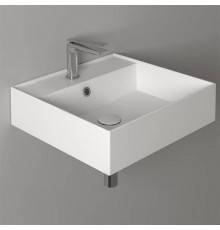 Simas Agile Раковина 51х46 см, 1 отв., подвесная, с переливом, цвет: белый. AG51 bi*1