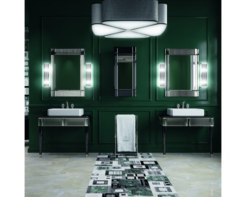 Oasis Rialto Комплект мебели напольный, №2, L98xP51x H:200см, цвет: black glass/хром. Oasis Rialto Комплект мебели напольный, №2, L98xP51x H:200см, цвет: black glass/хром.