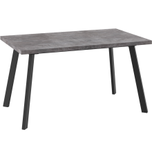 Обеденный стол Mamadoma Borg 140x85 см, дымчатая керамика, черный