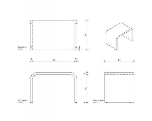 Decor Walther Black Stone SCH Подставка 24.5x33x21.5см, напольный, цвет: черный матовый. 0974360 Decor Walther Black Stone SCH Подставка 24.5x33x21.5см, напольный, цвет: черный матовый. 0974360