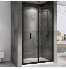 Душевая дверь в нишу Abber Sonnenstrand AG07120B 120 см, профиль черный, стекло прозрачное