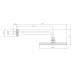 Bossini Liberty Верхний душ 21см., кронштейн 28см, цвет: ottone antico. H27740G.022