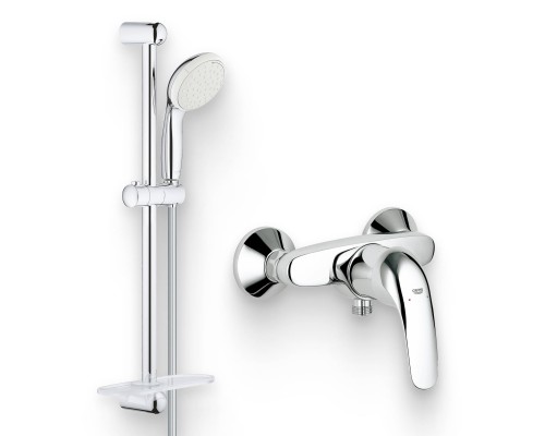 Душевой комплект Смеситель для душа Grohe Euroeco 32740000 + Гарнитур Tempesta New 27926001