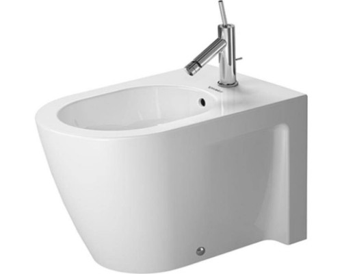 Duravit Starck 2 Биде напольное 57х37см, с 1 отв под смеситель, с креплением, цвет: белый. 2255100000