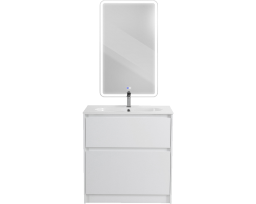 Мебель для ванной комнаты BelBagno Kraft 80 напольная, bianco opaco, раковина LOV-800-LVB