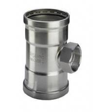 Тройник, Viega, Sanpress Inox XL, нержавеющая сталь, с внутренней резьбой, 76,1 х 3/4 х 76,1 мм, модель 2317.2XL