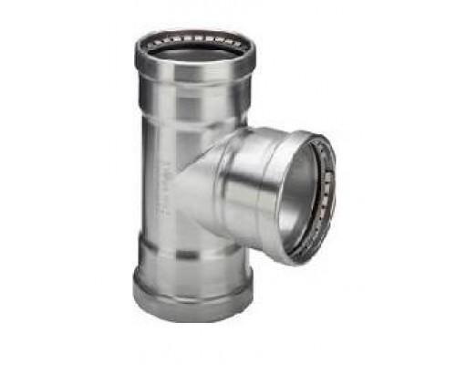 Тройник, Viega, Sanpress Inox XL, нержавеющая сталь, 108,0 x 42 x 108,0 мм, модель 2318XL Тройник, Viega, Sanpress Inox XL, нержавеющая сталь, 108,0 x 42 x 108,0 мм, модель 2318XL