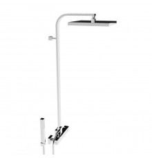 Stella Bamboo Quadro Душевой комплект 3283/420/304-300: смеситель, штанга+ручной+верхний душ 300мм, цвет: хром. BQ 02424 CR00