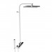 Stella Bamboo Quadro Душевой комплект 3283/420/304-300: смеситель, штанга+ручной+верхний душ 300мм, цвет: хром. BQ 02424 CR00