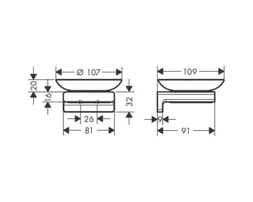 Hansgrohe AddStoris Мыльница, цвет: шлифованная бронза. 41746140 Hansgrohe AddStoris Мыльница, цвет: шлифованная бронза. 41746140