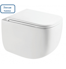 AQM2016PRO Унитаз подвесной сиденье SoftClose, технология смыва Invisible, скрыт крепеж. 480х340х350 AQM2016PRO