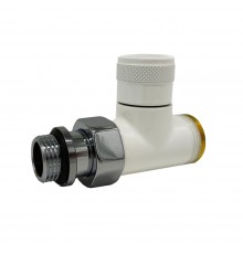 Прямой запорный вентиль SR Rubinetterie Tondera 1/2 х3/4E, цвет белый 0675-1500VCEA