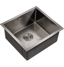 Мойка кухонная Milacio Steel Denia 48 MC.77449 сталь воронёная