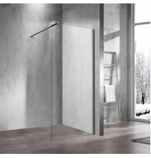 Душевая перегородка Vincea Walk-in VSW-1H700CLGM 70 см, профиль вороненая сталь, стекло прозрачное