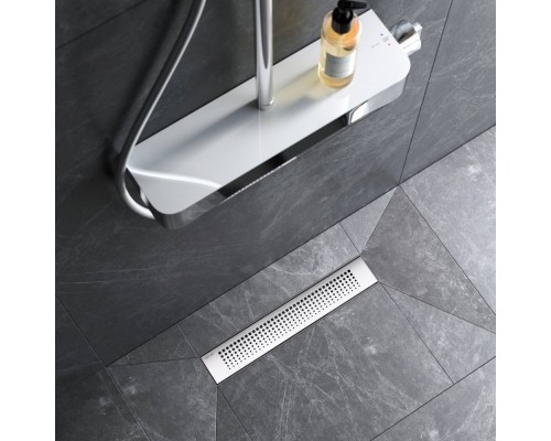 W02SC-P11-040-01SB Трап для душа линейный, универсальный затвор Cut Gradient, 40 см