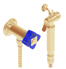 THG Pуtale de cristal bleu Гигиенический душ, цвет: золото/синий хрусталь. U6B-F01-5840/8