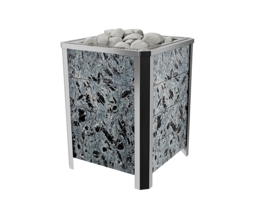 Электрическая печь VVD Премьера М в камне 15 кВт, серпентинит «Премиум» Премьера М15СП