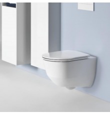 LAUFEN Pro Унитаз подвесной, безободковый 53х36х34см, цвет: белый СИДЕНЬЕ НА ВЫБОР. 8.2096.6.000.000.1