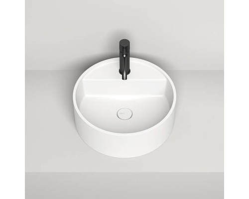 Salini Armonia Top 202 Раковина накладная 45х45х11.6см., с 1 отв., донный клапан, материал: S-Sense, цвет: белый глянцевый. 130117G