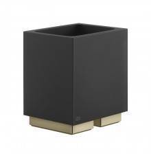 Gessi Inverso Accessories Стакан настольный, цвет: черный/Brass Brushed PVD. 20832#727