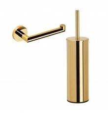 Набор Держатель Bemeta Brilo 161212030 gold polished + Ершик 161313060 глянцевое золото