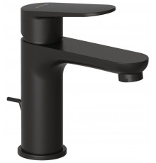 Kludi 322883975 X1 oднорычажный смеситель на умывальник 95, с донным клапаном, черный матовый 322883975