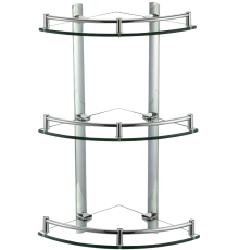 Полка Savol S-003031 хром, для душа, угловая