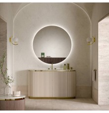 Oasis Naos Композиция №2 Комплект мебели 146х56xh85см, напольный, мраморный топ calacatta oro, цвет: лак глянцевый/золото глянцевое. 0HYDK20001,  0NAOA2C002,  0NAOB9C005,  0NAOB9C006,  0TCUMR5701(146/CO)+0VSCSTT00000001