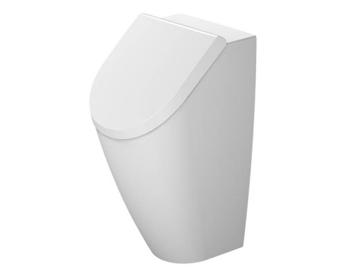 Duravit ME by Starck Dry Писсуар Duravit Rimlessreg; 0,5 л без смывного края, подача воды сзади, вкл. Крепеж, Цвет: белый. 2812300000
