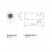 Decor Walther Mikado HAK1 Крючок подвесной, цвет: хром. 0520100