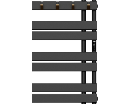 Полотенцесушитель электрический Bauedge Wind Hook AF0010 50x80 черный матовый