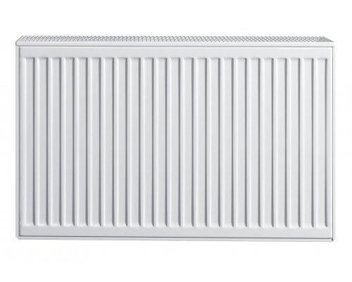 Радиатор панельный, Brugman, Profil-V, профильный, FEV 22, глубина, мм-100, высота, мм-300, длина, мм-500, нижнее подключение, с термостатическим вентилем, рабочее давление, бар-10, цвет-RAL 9016 (белый)