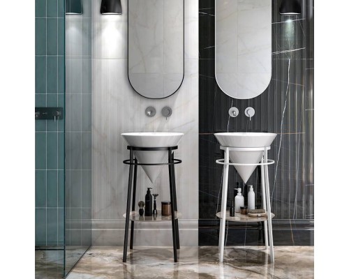 Kerama Marazzi CONO Металлическая структура напольная 44x77см, цвет: черный матовый. CO.44\BLK.M
