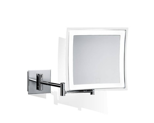 Decor Walther BS 84 Touch Косметическое зеркало 23x21см, подвесное, увел. 5x, сенсорный вкл., подсветка LEDй, цвет: хром. 0121600
