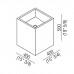 Agape Cube Раковина 40x40x50 см, без отв., с полированным сливом, квадратная, цвет: натуральный дуб. ACER0770MRTBR *0