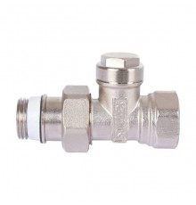Клапан радиаторный нижний Meibes тип AG/N прямой, 1/2  никелированный. F10378