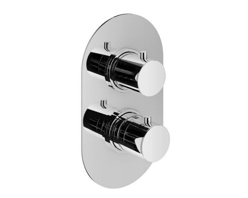 Plumberia Selection IXO Смеситель для душа, встраиваемый, термостатический, на 2 выхода, цвет: хром. XOT5040CR Plumberia Selection IXO Смеситель для душа, встраиваемый, термостатический, на 2 выхода, цвет: хром. XOT5040CR