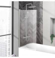 Шторка на ванну BelBagno Uno V-1-75/150-P-Cr стекло punto