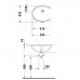 Duravit Santosa Раковина 51x37.5cм., без отв., встраиваемая снизу, цвет: белый