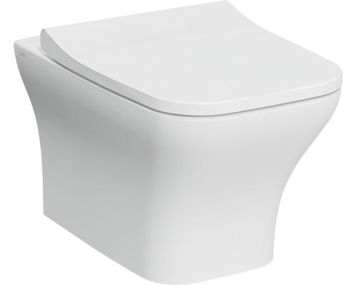 Унитаз подвесной VitrA Zentrum Square 7484B003-0075 безободковый, с микролифтом Унитаз подвесной VitrA Zentrum Square 7484B003-0075 безободковый, с микролифтом