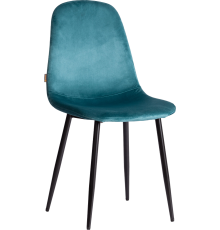 Комплект стульев TetChair Модерн Breeze (mod. JSC-58) велюр light blue HLR60, ножки черные, 4 шт.