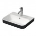 Duravit Happy D.2 Plus Раковина накладная, 50х40см., с 1 отв., выпуск с керамической крышкой, цвет: Anthracite matt/белый. 2360506160