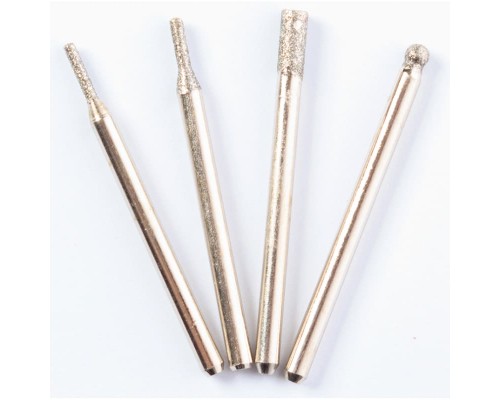 Набор шарошек алмазных для гравировки REDVERG (4 шт) (830351)