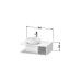 Duravit D-Neo Тумбочка подвесная компакт 80x55х26 см., раковина, 1 открытое отделение на правой стороне, цвет: белый высокоглянцевый. 2328400000,  DE492802222