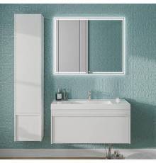 Мебель для ванной комнаты Kerama Marazzi Modula 100 подвесная, белая глянцевая, с раковиной Cubo 100